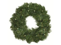 OBI LED fenyőkoszorú 35 cm zöld