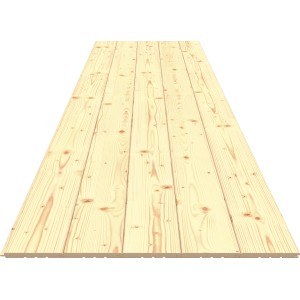 Kezeletlen fózolt profilfa, 14x121x4000 mm, lucfenyő/fenyő fal- és mennyezetburkolathoz.