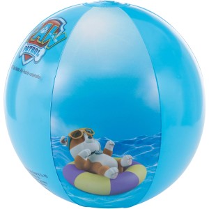 Happy People Paw Patrol vízilabda (Ø 29 cm) Rubble mintával, kék háttérrel.