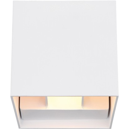 Modern, fehér LED kültéri lámpa, Veronika a Globotól, 100x100mm, falra szerelhető.