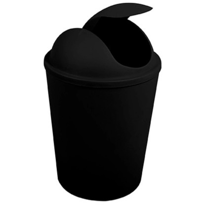 MSV Ako lengőfedeles szemetesvödör 5,5 l fekete