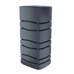 Waterform Aqua Tower esővízgyűjtő tartály, 650 l, antracit. Szögletes forma, ideális esővíz gyűjtésére a kertben.
