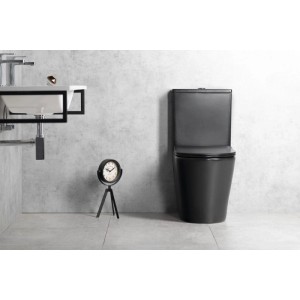 Monoblokkos WC szett fekete Sapho Paco PC1012WRB