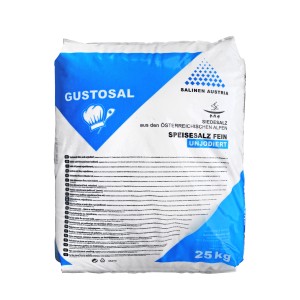 GUSTOSAL Siedesalz, nem jódozott, 25 kg-os zsák medencéhez és konyhához.