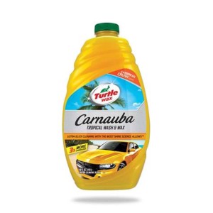 Sárga Turtle Wax Carnauba Tropical Wash & Wax autóápoló flakon.