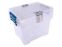 Heidrun Clipbox tároló doboz szett 3 x 25 l Heidrun Clipbox tároló doboz szett 3 x 25 l