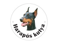 Kutyatábla műanyag 