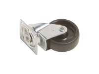 Önbeálló készülékgörgő lemezzel és műanyag kerékkel, 50 mm, 35 kg Önbeálló készülékgörgő lemezzel és műanyag kerékkel, 50 mm, 35 kg