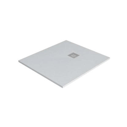 Zuhanytálca VEROSAN+ középső kifolyással fehér 100 cm x 90 cm