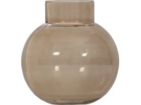 Üveg váza 25,5 cm x 22,75 cm barna