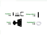 ASSERO PLUS Kiskapu tartozék szett fekete 0,26 m x 0,12 m x 0,08 m