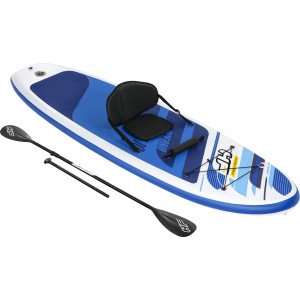 Bestway Board-Set Oceana Cabrio: Felfújható álló eveződeszka kajaküléssel és evezővel.