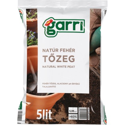Garri tőzeg fehér 5 l