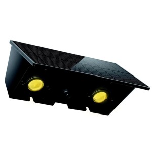 Napelemes LED falilámpa mozgásérzékelővel 4 x1W 35 / 43lm