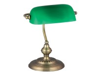 Rábalux Bank éjjeli lámpa 27 cm bronz - zöld Rábalux Bank éjjeli lámpa 27 cm bronz - zöld