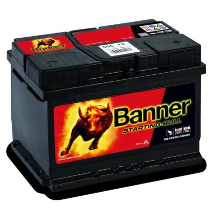 Akkumulátor Banner 55 Ah jobb +