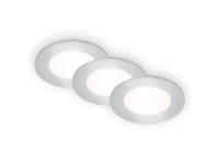 Briloner beépített LED spotlámpa 9W 350lm 4000K króm átmérő 86 x 30 mm 3 db