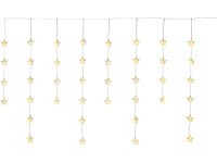 LED-es fényfüggöny csillagokkal 40 db melegfehér LED átlátszó kábellel 6,4 m LED-es fényfüggöny csillagokkal 40 db melegfehér LED átlátszó kábellel 6,4 m