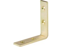 Konstrukciós szeglet egyenlő szárú sárga horganyzott 80 mm x 80 mm x 20 mm