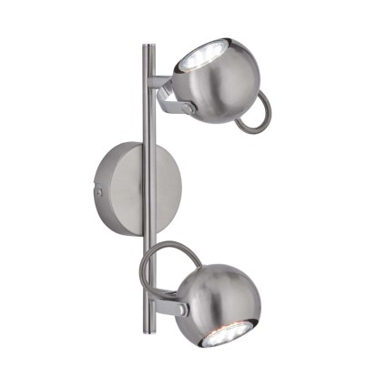 Trio Bastia fali spotlámpa 2-es 27 cm matt nikkel