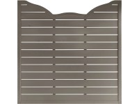 Calais LS ívelt kerítéselem 180 cm x 180 cm szürke FSC®