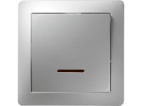 Maribo kapcsoló leddel ezüst