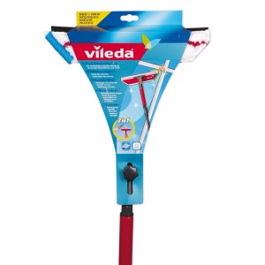Vileda Profi ablaktisztító szett nyéllel, mosóval és lehúzóval a csíkmentes ablaktisztításhoz.