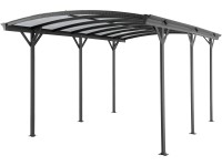 Floraworld szimpla kocsibeálló alumínium ívvel 300 cm x 505 cm antracit Floraworld szimpla kocsibeálló alumínium ívvel 300 cm x 505 cm antracit