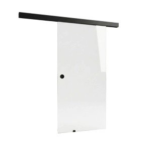 Doorlegro tolóajtó készlet EasySlide 65 szatén fekete 205 cm x 90 cm