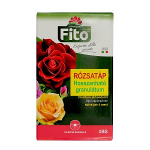 Fito rózsatáp, hosszan ható granulátum, 1 kg-os csomag.