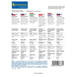 Prinzess-Mix (Callistephus chinensis) vetőmag csomag kb. 50 növényhez.