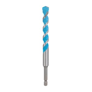 Bosch Expert Hex-9 Multi Construction univerzális fúró, Ø 12 mm, kék-ezüst spirálfúró hatszögletű szárral.