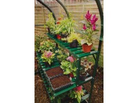 Ráépíthető polc alumínium asztalhoz 121 cm x 28 cm zöld Ráépíthető polc alumínium asztalhoz 121 cm x 28 cm zöld