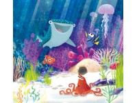 Komar vlies fotótapéta Dory Aqua Party 300 cm x 280 cm