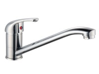 Egykaros mosogató csaptelep krómozott