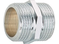 OBI kettős menetes csatlakozó 26,4 mm (R 3/4) krómozott sárgaréz OBI kettős menetes csatlakozó 26,4 mm (R 3/4) krómozott sárgaréz
