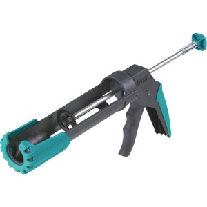 wolfcraft MG 200 patronpisztoly szerelőragasztóhoz szegőléc szerelőkészletben, szürke/türkiz.
