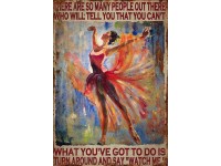 Retro-Gift nagy táblakép - Ballerina 27 cm x 39 cm Retro-Gift nagy táblakép - Ballerina 27 cm x 39 cm