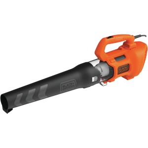 Black+Decker BEBL185 elektromos lombfúvó, 1850 W, narancs/fekete. Axiális lombfúvó kerthez és udvarhoz.