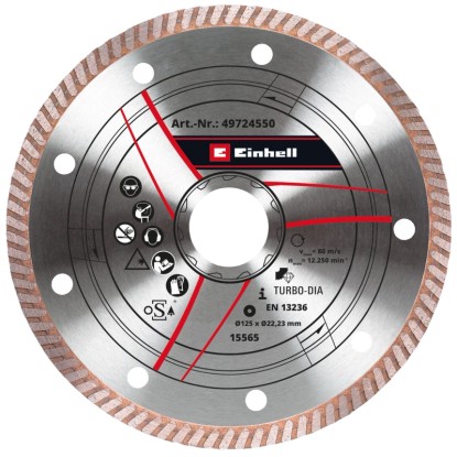 Einhell gyémánt vágókorong vékony 125 mm x 1,2 mm
