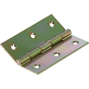 Sárga horganyzott keskeny zsanér, 60x34 mm, mozgatható kötésekhez.