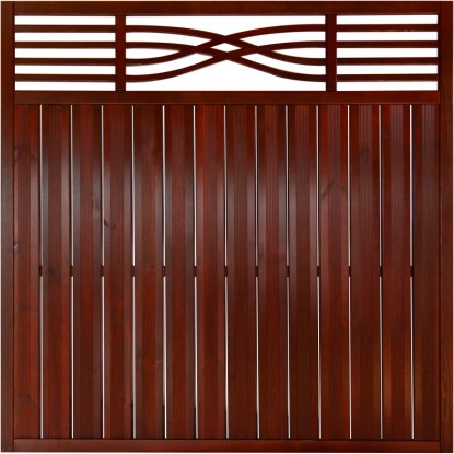 Malaga rács nélküli kerítéselem 180 cm x 180 cm barna