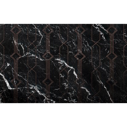 Komar nemszőtt fotótapéta Marble Black 400 cm x 250 cm