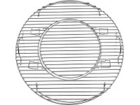 Grillrács Jamestown Dexter XL faszenes gömbgrillhez 54 cm fekete