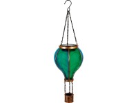LED-es napelemes dekorlámpa Palloni 2 darabos készlet hőlégballon 11 x 36 cm