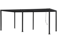 Carinda pergola alumínium antracit 239 cm x 584 cm x 296 cm Carinda pergola alumínium antracit 239 cm x 584 cm x 296 cm