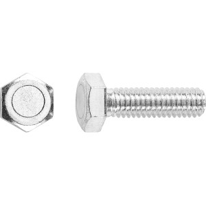 Horganyzott LUX gépi csavar M6 x 16 mm teljes menettel, 100 darab.
