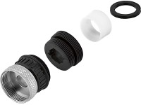 Adapter M22/M24 méretű keverőfúvókákhoz gömbcsuklóval krómozott Adapter M22/M24 méretű keverőfúvókákhoz gömbcsuklóval krómozott