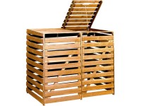 Szemetes tároló 2 hulladékgyűjtőhöz mézbarna impregnált Szemetes tároló 2 hulladékgyűjtőhöz mézbarna impregnált