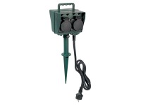 OBI kültéri csatlakozóaljzat 4 részes földbe szúrható rúddal